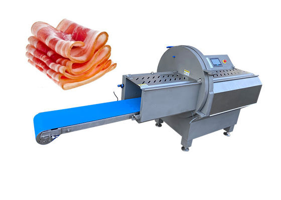 Βιομηχανικό ηλεκτρικό εμπορικό παγωμένο Slicer κρέατος ζαμπόν μπέϊκον ελέγχου PLC