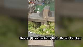 Επεξεργαστής κρέατος υψηλής ταχύτητας Industrial Bowl Cutter 80L